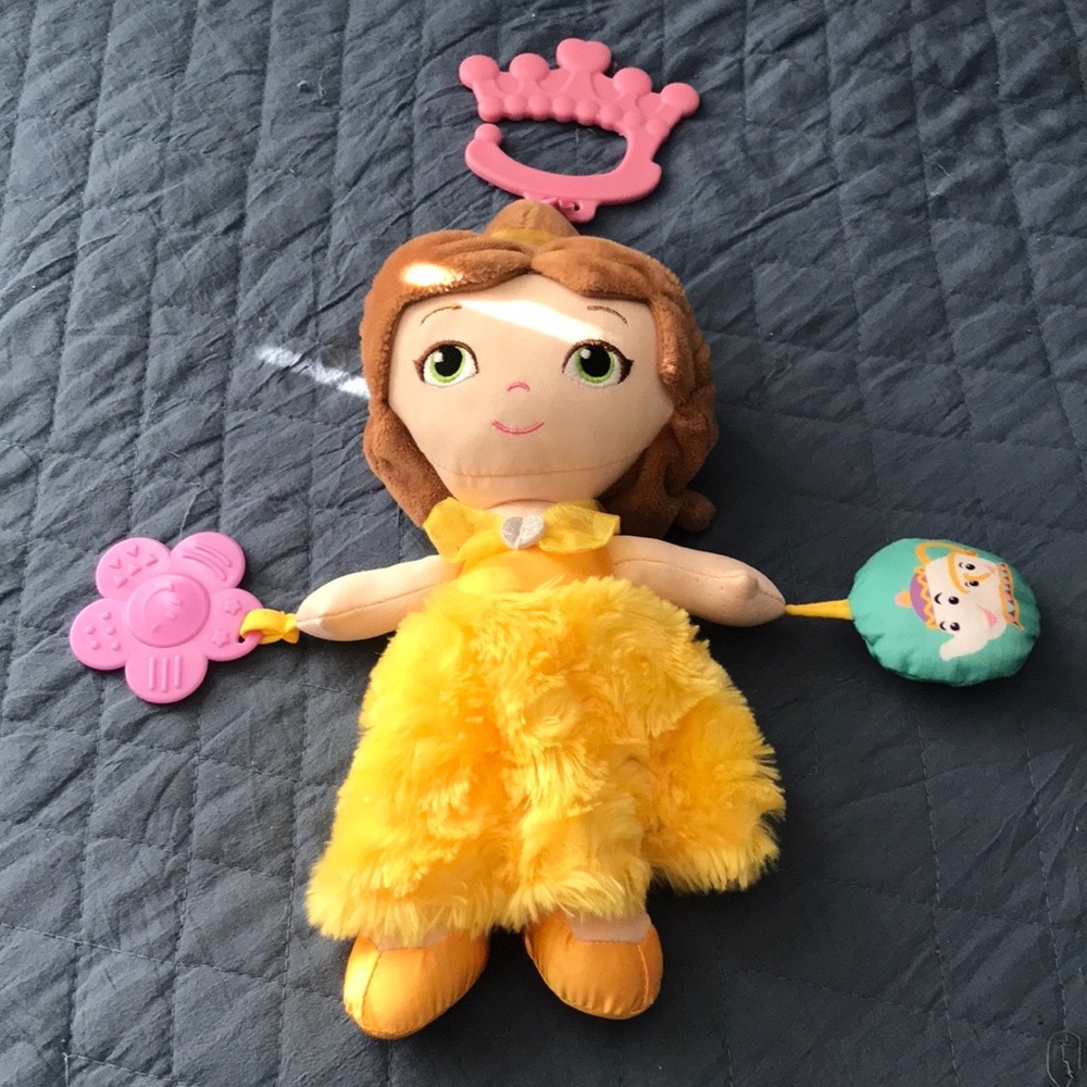 DISNEY Princess Belle On The Go Activity Plush Toy
